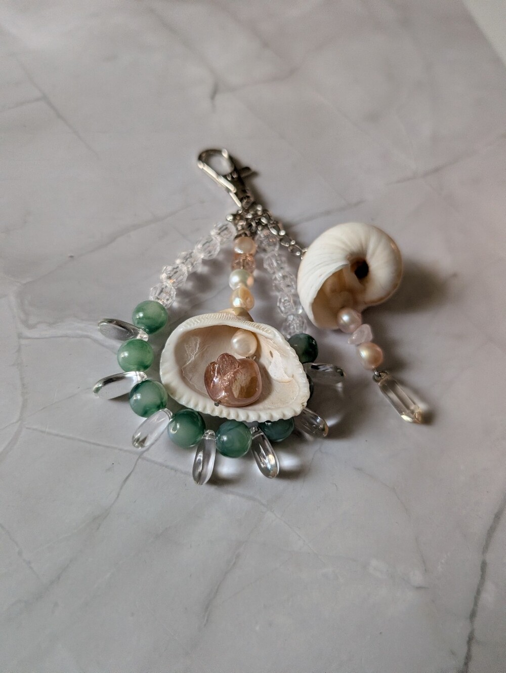Handmade Seashell Bag Charm